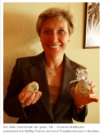 Pr�sentation der M�ttig-Praline