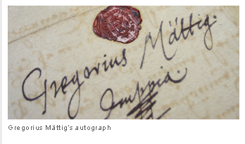 Gregorius Mttigs autograph